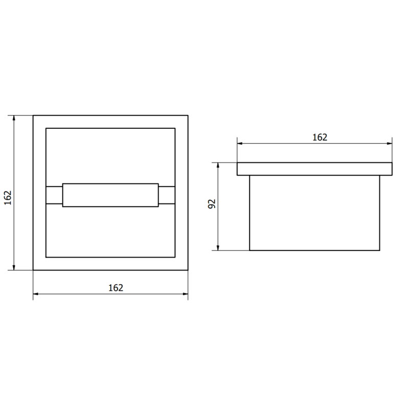 Mexen X-Wall-P Toilettenpapierhalter, Inox - 1913