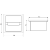 Mexen X-Wall-P Toilettenpapierhalter, Inox - 1913