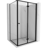 Mexen Mist-F Duschkabine klappbar rechts 85 x 100 cm, schwarzer Rahmen, schwarz - 8A6T-085-100-70-70-P