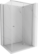 Mexen Mist-F faltbare Duschkabine rechts 85 x 80 cm, transparent, Chrom - 8A6T-085-080-01-00-P