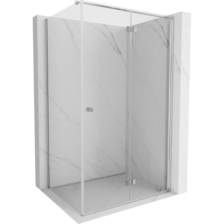 Mexen Mist-F Falttür-Duschkabine rechts 100 x 80 cm, transparent, chrom - 8A6T-100-080-01-00-P