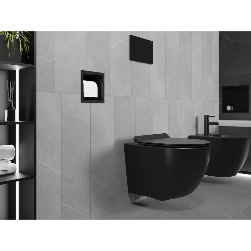 Mexen X-Wall-P WC-Papierhalter, schwarz - 1973