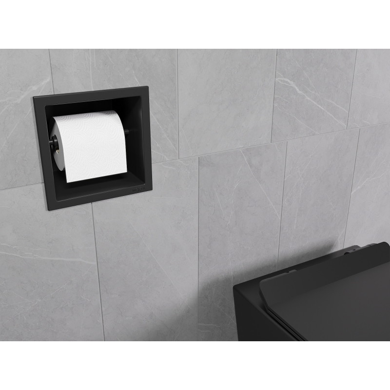 Mexen X-Wall-P WC-Papierhalter, schwarz - 1973