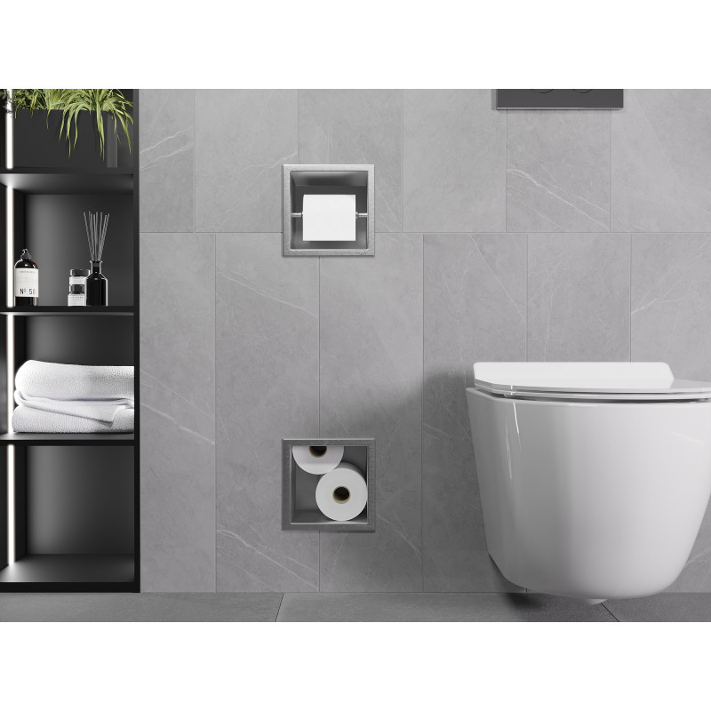 Mexen X-Wall-BP Toilettenpapierhalter mit Magazin, Inox - 1914
