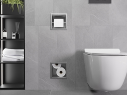 Mexen X-Wall-BP Toilettenpapierhalter mit Aufbewahrung, inox - 1914