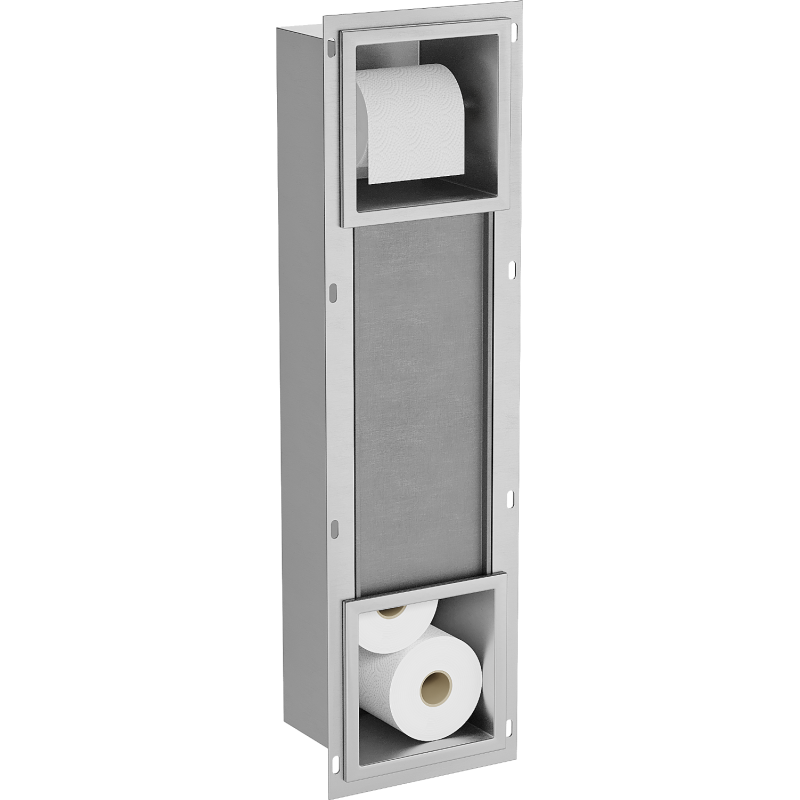 Mexen X-Wall-BP Toilettenpapierhalter mit Magazin, Inox - 1914