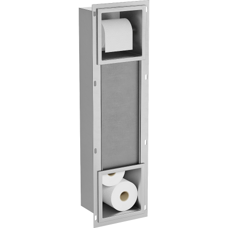 Mexen X-Wall-BP Toilettenpapierhalter mit Magazin, Inox - 1914