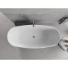 Mexen Luvo Slim freistehende Badewanne 170 x 75 cm, weiß, Überlauf Chrom - 52801707500-01