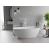 Mexen Luvo Slim freistehende Badewanne 170 x 75 cm, weiß, Überlauf weiß - 52801707500-20