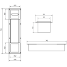 Mexen X-Wall-BP Toilettenpapierhalter mit Magazin, Inox - 1914