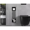 Mexen X-Wall-BP Toilettenpapierhalter mit Magazin, schwarz - 1974
