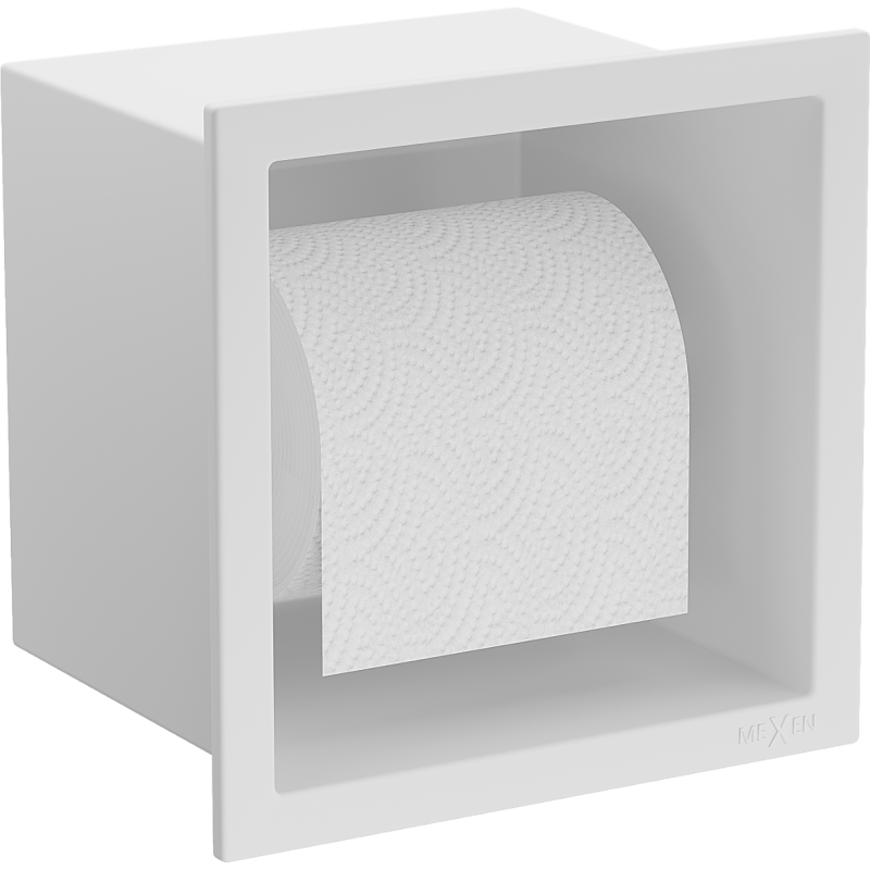 Mexen X-Wall-P Toilettenpapierhalter, weiß - 1923