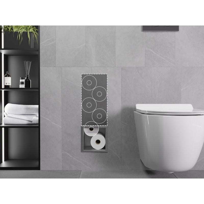 Mexen X-Wall-B Toilettenpapierhalter, Inox - 1915