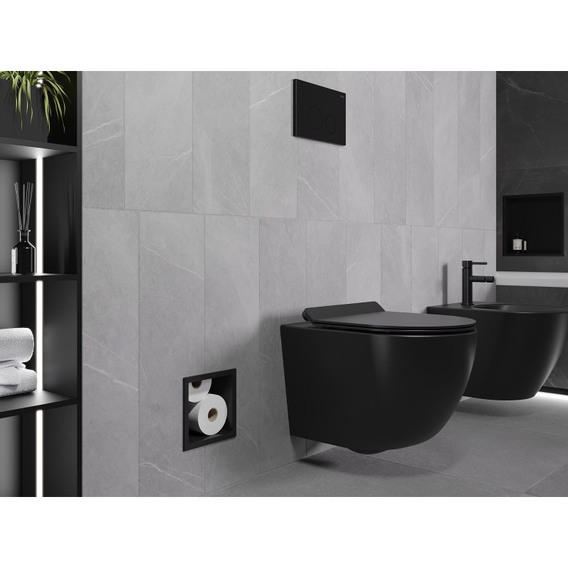 Mexen X-Wall-B Toilettenpapierhalter, schwarz - 1975