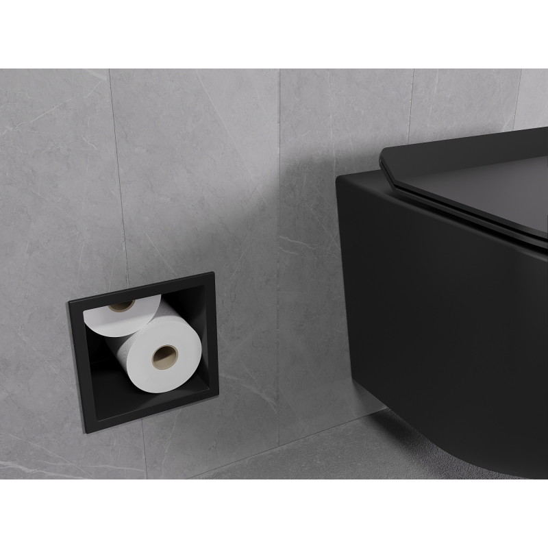 Mexen X-Wall-B Toilettenpapierhalter, schwarz - 1975