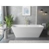 Mexen Velo Slim freistehende Wanne 170 x 75 cm, weiß, goldener Überlauf - 52811707500-50