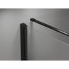 Mexen Mist-F klappbare Duschkabine rechts 115 x 75 cm, transparent, schwarz - 8A6T-115-075-70-00-P