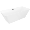 Mexen Velo Slim freistehende Badewanne 170 x 75 cm, weiß, schwarzer Überlauf - 52811707500-70