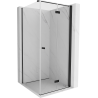 Mexen Mist-F Duschkabine klappbar rechts 100 x 100 cm, transparent, schwarz - 8A6T-100-100-70-00-P
