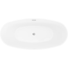 Mexen Olea freistehende Badewanne Design 170 x 80 cm, weiß, Überlauf chrom - 52821708000-01