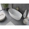 Mexen Olea freistehende Badewanne Muster 170 x 80 cm, weiß, Überlauf gold - 52821708000-50