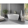 Mexen Olea freistehende Badewanne Muster 170 x 80 cm, weiß, Überlauf gold - 52821708000-50
