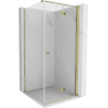 Mexen Mist-F faltbare Duschkabine rechts 70 x 70 cm, transparent, gold - 8A6T-070-070-50-00-P