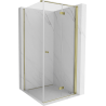 Mexen Mist-F Klappduschkabine rechts 95 x 95 cm, transparent, gold - 8A6T-095-095-50-00-P