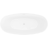 Mexen Olea freistehende Badewanne Muster 170 x 80 cm, weiß/schwarz, Überlauf weiß - 52821708075-20