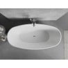 Mexen Lira freistehende Badewanne Muster 170 x 80 cm, weiß, Überlauf Chrom - 52831708000-01