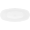 Mexen Lira freistehende Badewanne Muster 170 x 80 cm, weiß, weißer Überlauf - 52831708000-20
