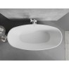 Mexen Lira freistehende Badewanne Muster 170 x 80 cm, weiß, weißer Überlauf - 52831708000-20