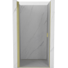 Mexen Mist-B Duschdrehtür 75 cm, transparent, gebürstetes Gold - 8A2-075-000-55-00