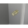 Mexen Mist-F klappbare Duschkabine rechts 100 x 80 cm, transparent, gebürstetes Gold - 8A6T-100-080-55-00-P