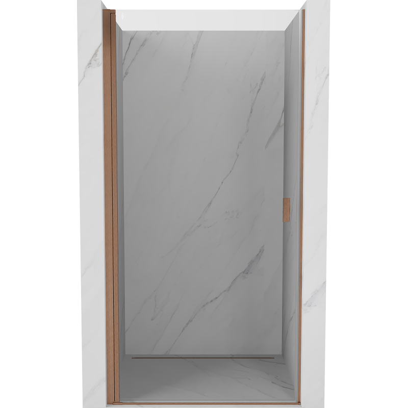 Mexen Mist-B Duschschwingtüren 80 cm, transparent, gebürstetes Kupfer - 8A2-080-000-65-00