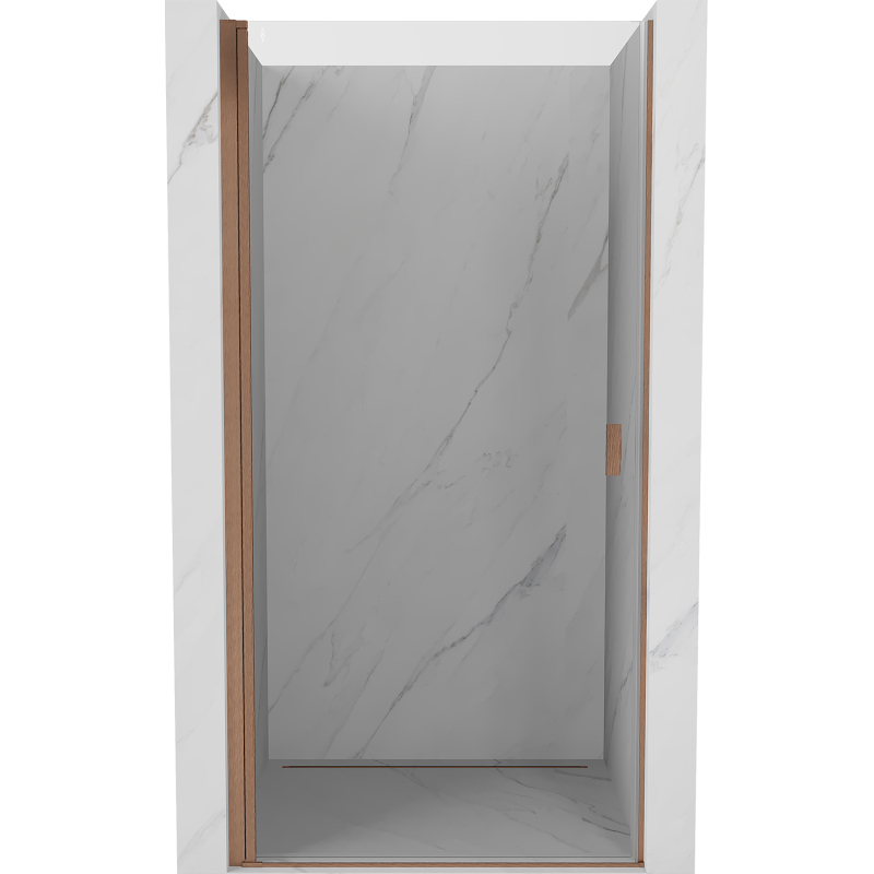 Mexen Mist-B Duschdrehflügeltüren 90 cm, transparent, gebürstetes Kupfer - 8A2-090-000-65-00