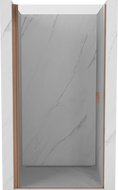 Mexen Mist-B Dusch-Türen, schwenkbar, 95 cm, transparent, gebürstetes Kupfer - 8A2-095-000-65-00