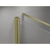 Mexen Mist-F Faltbare Duschkabine rechts 100 x 85 cm, transparent, gebürstetes Gold - 8A6T-100-085-55-00-P