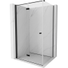 Mexen Mist-F Duschkabine falten links 80 x 110 cm, transparent, schwarz - 8A6T-080-110-70-00-L
