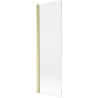 Mexen Mist Badewannenfaltwand 1-flügelig 70 x 150 cm, transparent, gold gebürstet - 8A9-070-001-55-00