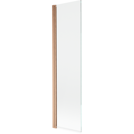 Mexen Mist Duschabtrennung 1-flügelig 50 x 150 cm, transparent, gebürstetes Kupfer - 8A9-050-001-65-00