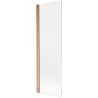 Mexen Mist Duschabtrennung 1-flügelig 60 x 150 cm, transparent, gebürstetes Kupfer - 8A9-060-001-65-00