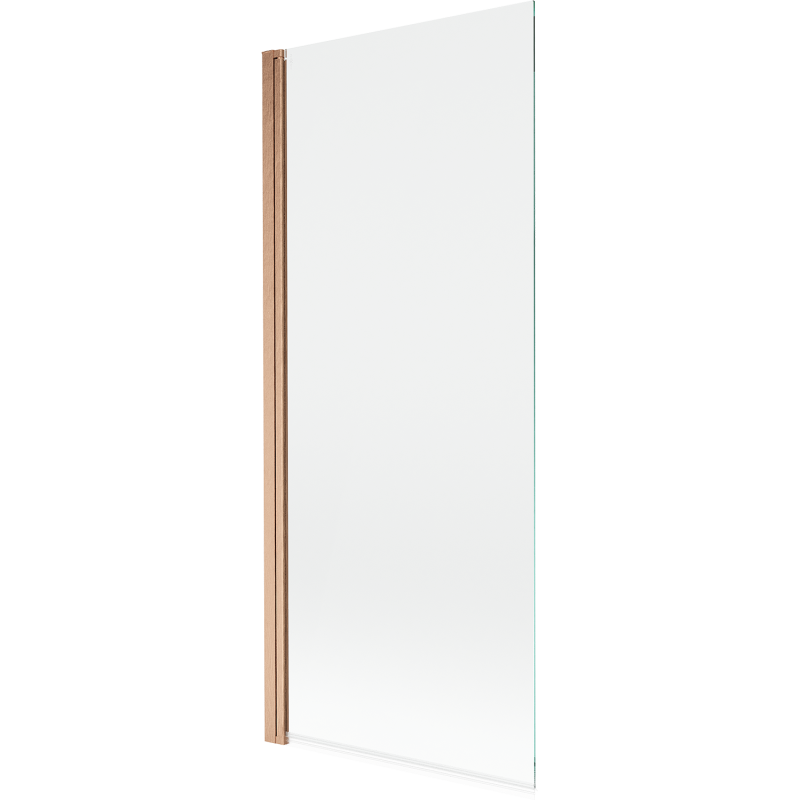 Mexen Mist Badewannenfaltwand einteilig 80 x 150 cm, transparent, gebürstetes Kupfer - 8A9-080-001-65-00