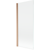 Mexen Mist Badewannenfaltwand einteilig 80 x 150 cm, transparent, gebürstetes Kupfer - 8A9-080-001-65-00