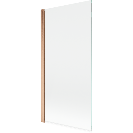 Mexen Mist Duschwand, 1-flügelig, 90 x 150 cm, transparent, gebürstetes Kupfer - 8A9-090-001-65-00