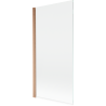 Mexen Mist Duschwand, 1-flügelig, 90 x 150 cm, transparent, gebürstetes Kupfer - 8A9-090-001-65-00