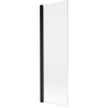 Mexen Mist Duschabtrennung 1-flügelig 70 x 150 cm, transparent, schwarz - 8A9-070-001-70-00
