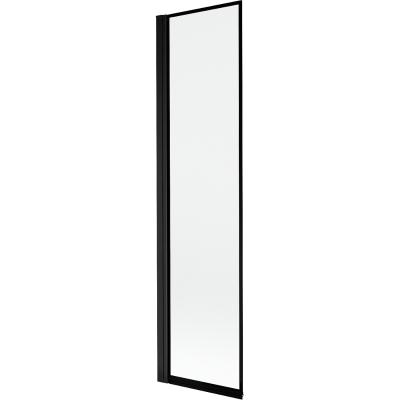 Mexen Mist Duschwand 1-flügelig links 50 x 150 cm, schwarzer Rahmen, schwarz - 8A9-050-001-70-70-L