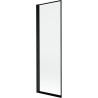 Mexen Mist Duschabtrennung 1-flügelig links 60 x 150 cm, schwarzer Rahmen, schwarz - 8A9-060-001-70-70-L