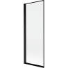 Mexen Mist Duschwand 1-flügelig links 70 x 150 cm, schwarzer Rahmen, schwarz - 8A9-070-001-70-70-L